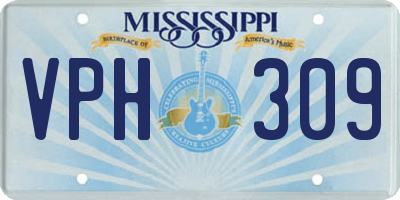 MS license plate VPH309