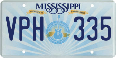 MS license plate VPH335