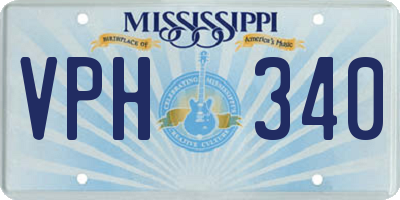 MS license plate VPH340