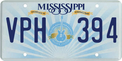 MS license plate VPH394