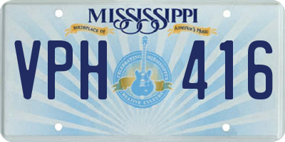 MS license plate VPH416