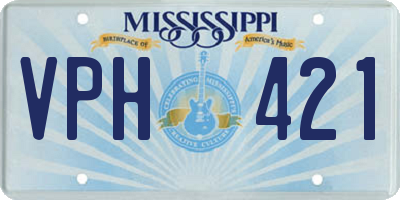MS license plate VPH421