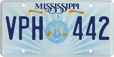 MS license plate VPH442