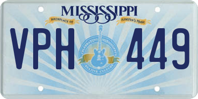 MS license plate VPH449