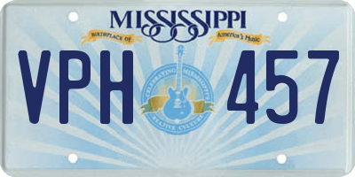 MS license plate VPH457