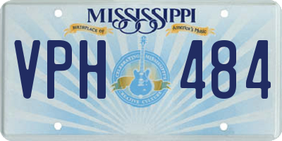 MS license plate VPH484