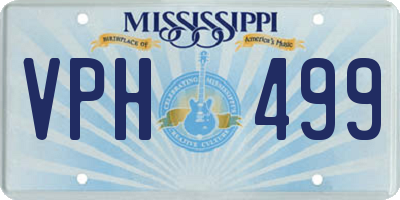 MS license plate VPH499