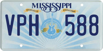 MS license plate VPH588