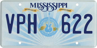 MS license plate VPH622