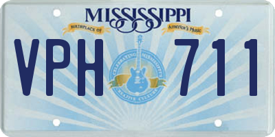 MS license plate VPH711