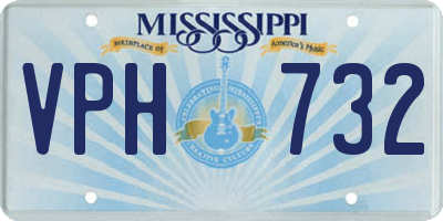 MS license plate VPH732