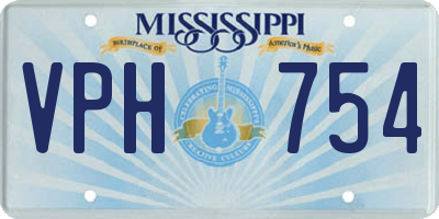 MS license plate VPH754
