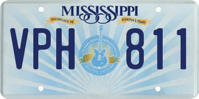 MS license plate VPH811
