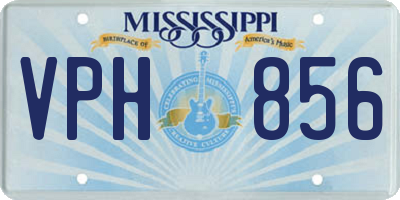 MS license plate VPH856
