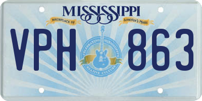 MS license plate VPH863