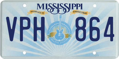 MS license plate VPH864