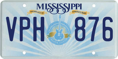 MS license plate VPH876