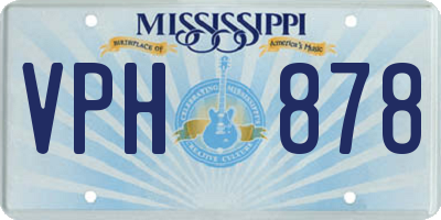 MS license plate VPH878