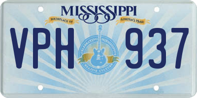 MS license plate VPH937