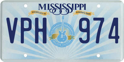 MS license plate VPH974