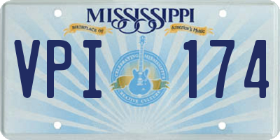 MS license plate VPI174