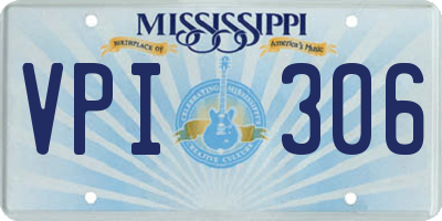 MS license plate VPI306
