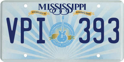 MS license plate VPI393