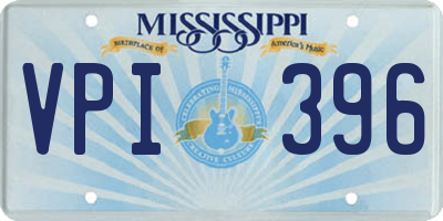 MS license plate VPI396