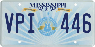 MS license plate VPI446