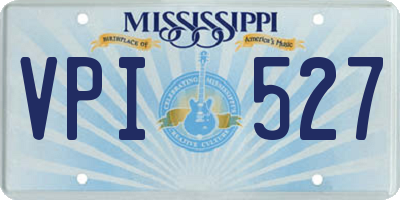 MS license plate VPI527