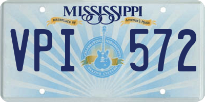 MS license plate VPI572