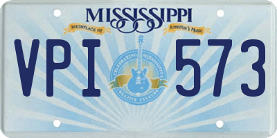 MS license plate VPI573