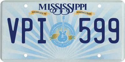 MS license plate VPI599