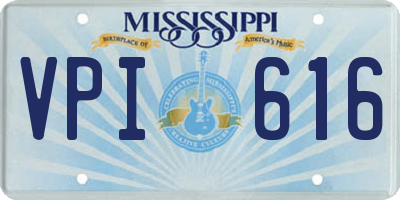 MS license plate VPI616