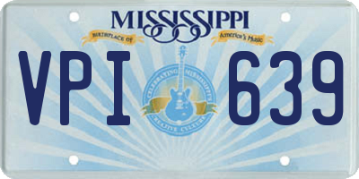 MS license plate VPI639