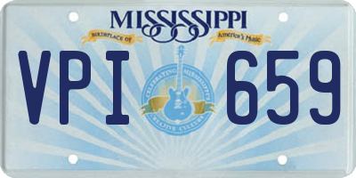 MS license plate VPI659