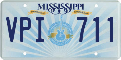 MS license plate VPI711