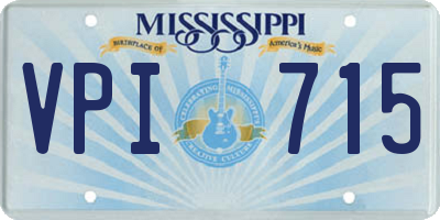 MS license plate VPI715