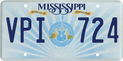 MS license plate VPI724