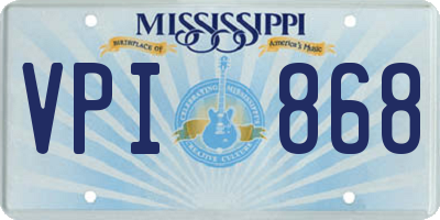 MS license plate VPI868