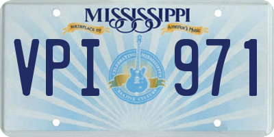 MS license plate VPI971