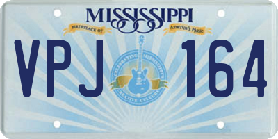 MS license plate VPJ164