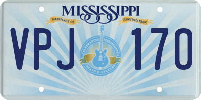 MS license plate VPJ170