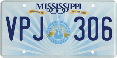 MS license plate VPJ306