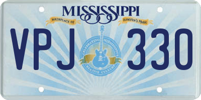 MS license plate VPJ330