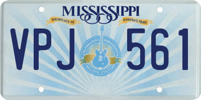 MS license plate VPJ561
