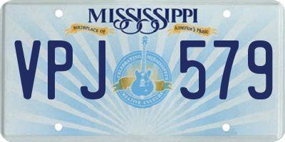 MS license plate VPJ579