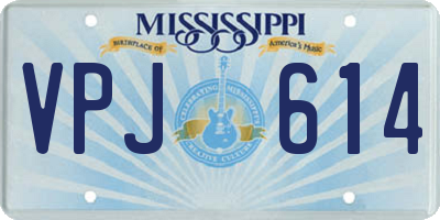 MS license plate VPJ614