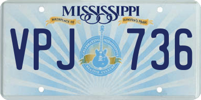 MS license plate VPJ736