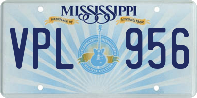 MS license plate VPL956
